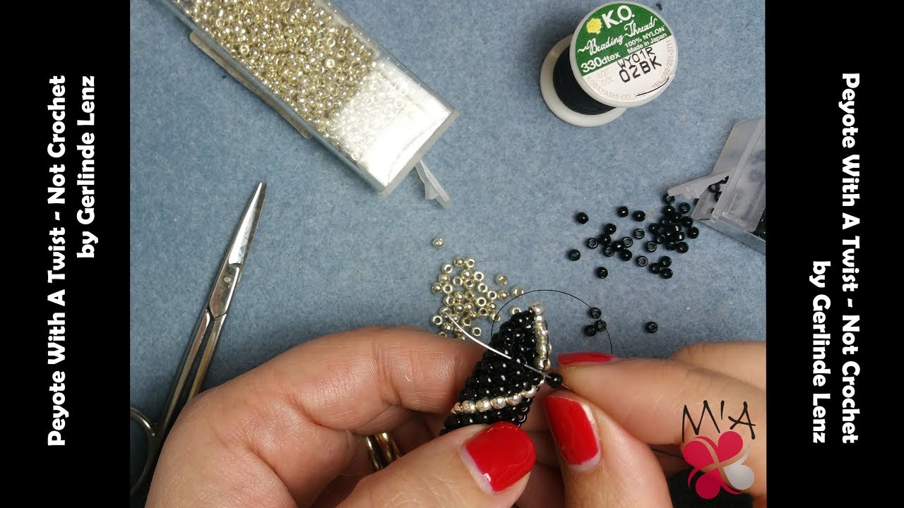Peytwist (Peyote with a twist - not crochet) - Tutorial di base in Italiano