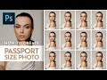 How to create passport size photo in photoshop free action file