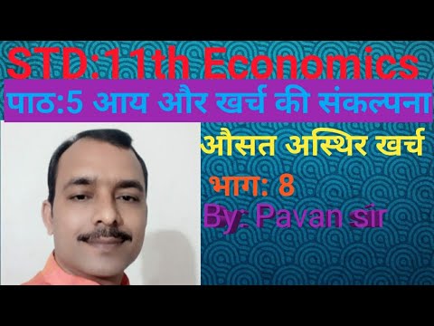 STD:11th Economics Chapter-5 (part-8) औसत अस्थिर खर्च