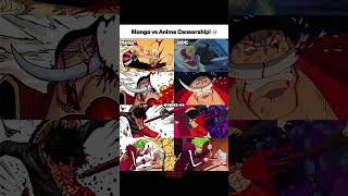 One Piece Manga vs Anime Censorship! 🤯💀 | #onepiece #whitebeard #luffy #manga #fypシ #aaryankelvin