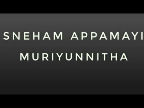 Sneham Appamayi Muriyunnitha Karaoke    KARAOKE Download l