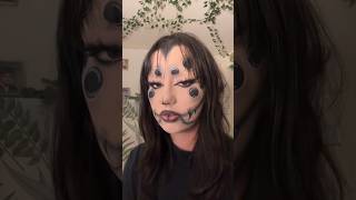 🕷️🕸️ spider halloween makeup | tiktok: meredith.torres | inspo is from pinterest