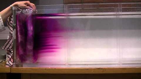 Experiment of double diffusive convection