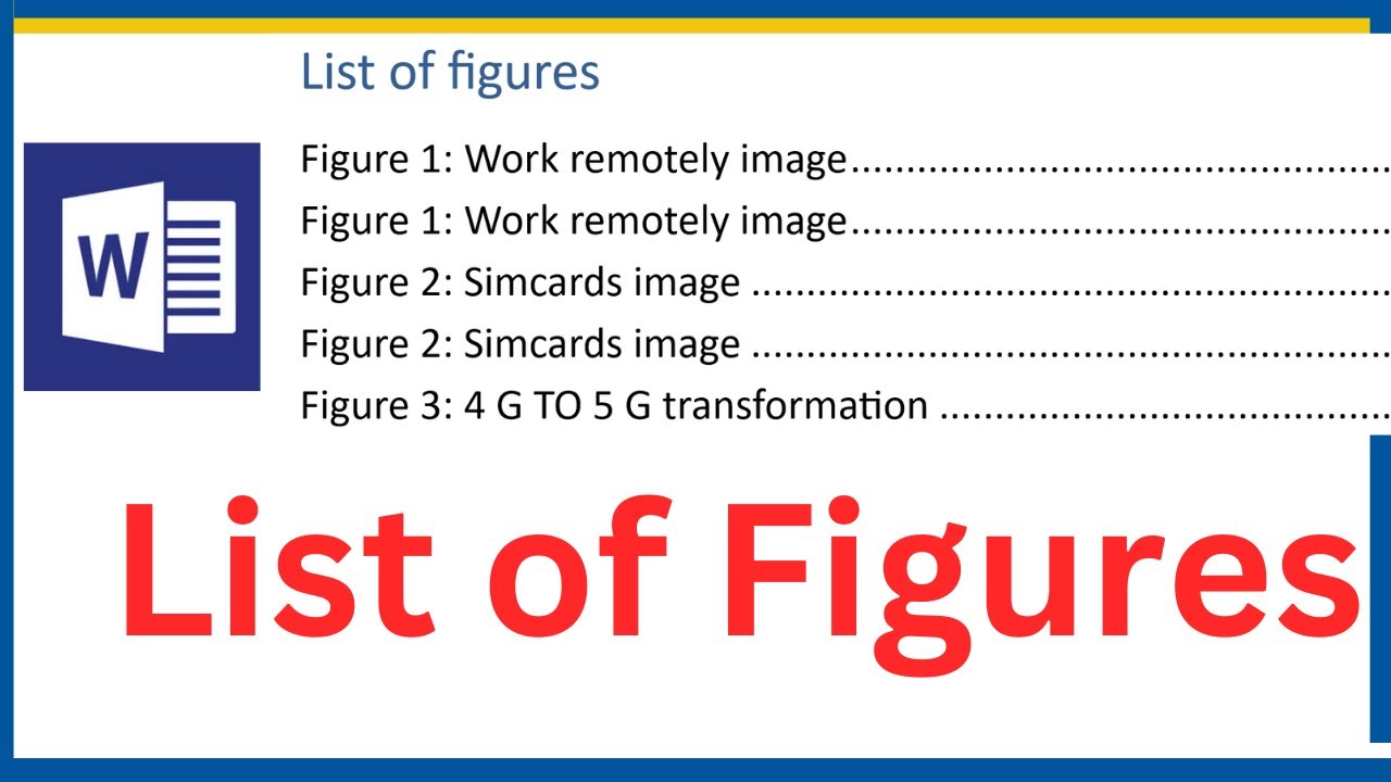How To Add List Of Figures In MS Word MS Word Tables And Figures Made How To Add List Of Figures In MS Word MS Word Tables And Figures Made