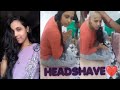 Beautiful indian girl long to bald full headshave  razor shave  tirupati tirumala mundan  cute