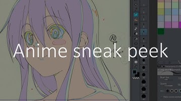 Anime sneak peek | Cleaning up key frames (in Clip Studio Paint)