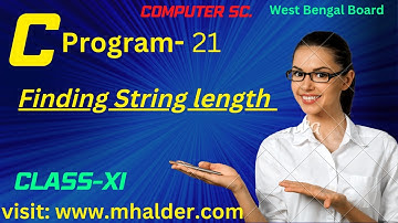 STRING LENGTH: C Programming language (bangla tutorial)