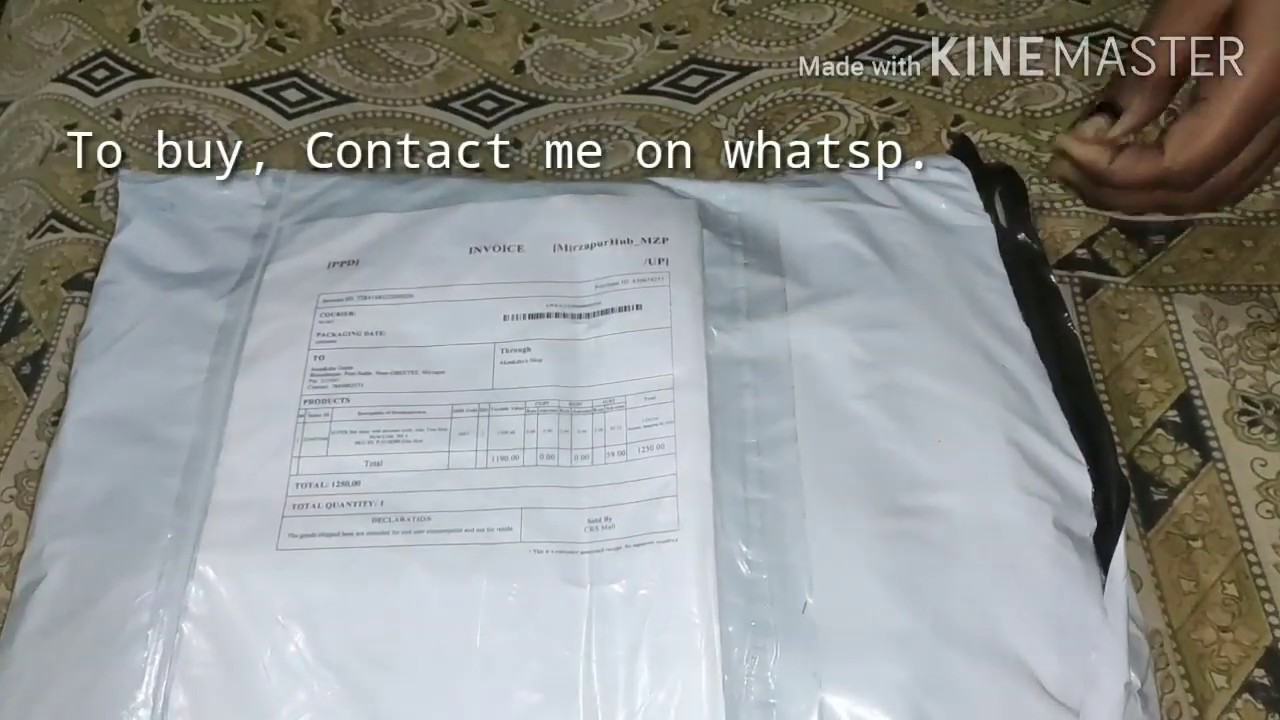 Unboxing of  lycra ruffle saree || Saree haul || Saree review