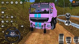 🚛Heavy Bharat Benz Tipper Truck Driving In Heavy Offroad | Bus Simulator Indonesia | Bussid Mod🔥#28 screenshot 4