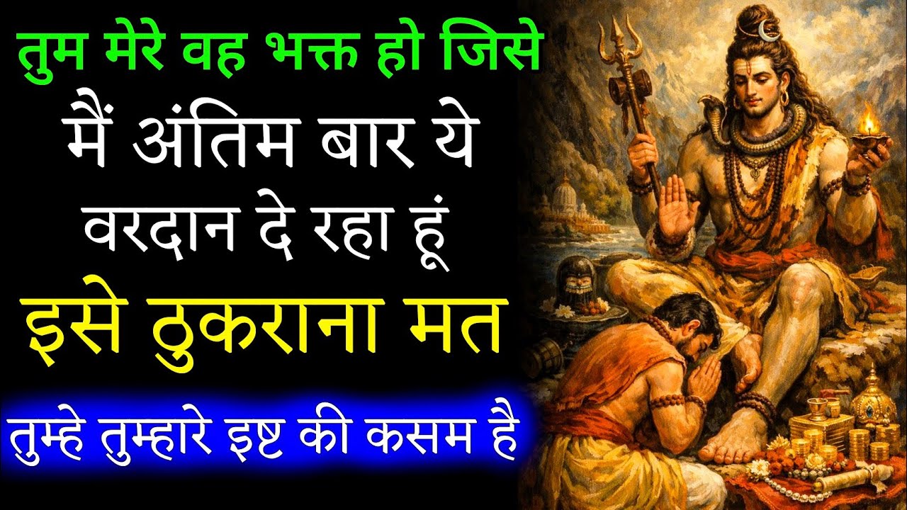 ये वरदान सिर्फ तुम्हारे लिए है… सबको नहीं मिलेगा / इसे ठुकराया तो भाग्य मौन हो जाएगा / #shiv 