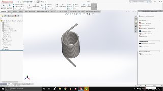 3D Modeling of Torsion Spring in SolidWorks