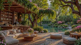 Fresh Morning Courtyard Jazz | Smooth Jazz with Coffee Garden Ambience for Relaxation and Focus screenshot 4
