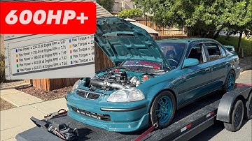 MY AWD HONDA PUTS DOWN 600+ HP ON THE DYNO 