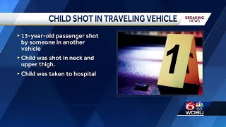 Tangipahoa Parish Sheriff's Office says a 13-year-old shot while traveling on I-12 in Hammond