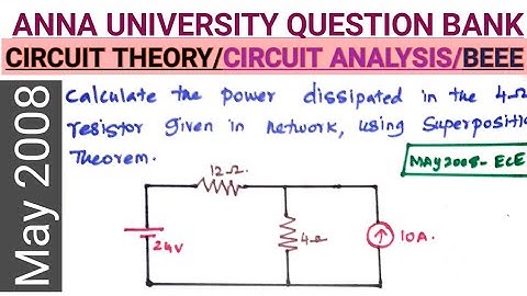 Circuit analysis Anna university previous year questions