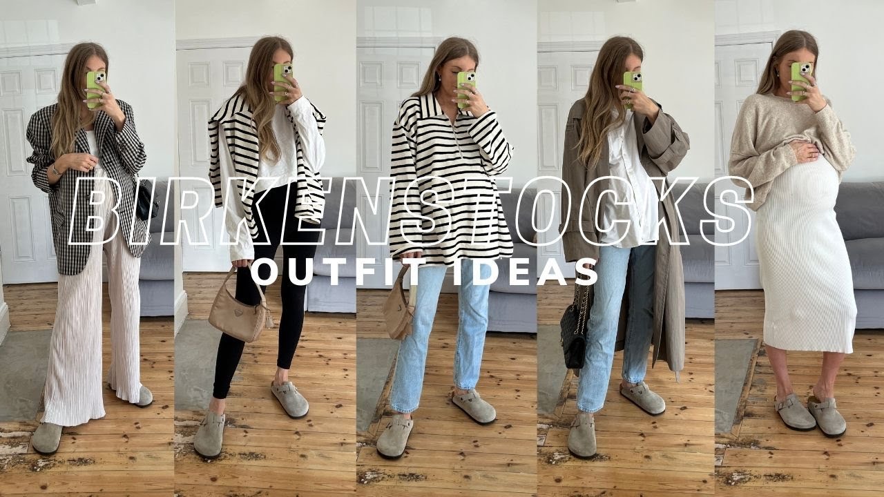 HOW TO STYLE BIRKENSTOCK BOSTON / 5 Maternity Outfit Ideas