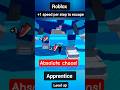 Can I Beat Apprentice Speed Level?😳+1 speed per step to escape | #shorts #roblox #robloxrobloxshorts