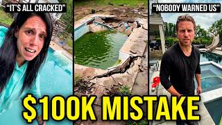 Watch People INSTANTLY Regret Buying $100,000 In Ground Pools