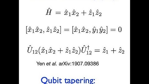 Lecture 8: Clifford unitaries to diagonalize commuting Paulis and to taper off qubits