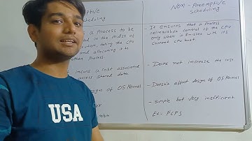 Difference between Preemptive and Non-Preemptive Scheduling | Hindi | OS