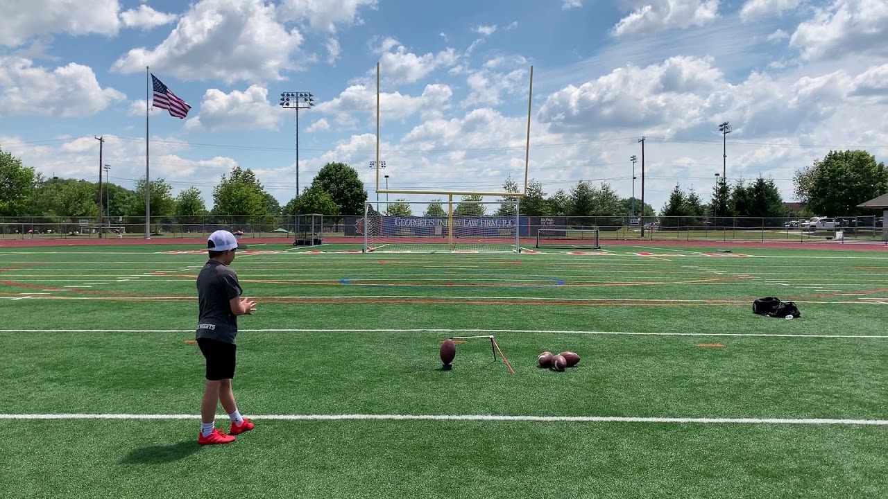 10 Year Old Kicks 33 Yard Field Goal YouTube