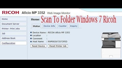 Scan To Folder Windows 7 Ricoh Copier