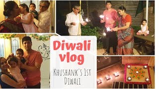 How we celebrated Diwali 2018 in Sydney | Diwali Day vlog | Khushank's 1st Diwali