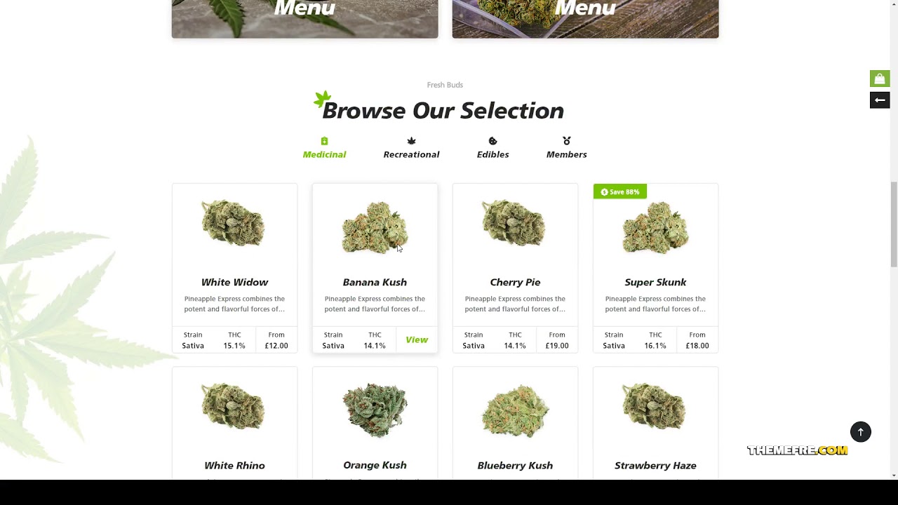 Medibuds - Medical Marijuana Dispensary WordPress Theme marijuana Medical Marijuana Build Website