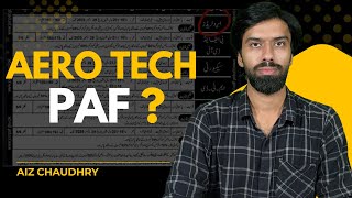PAF Aero Tech Technician Work Explained | What Actually Happens After Matric