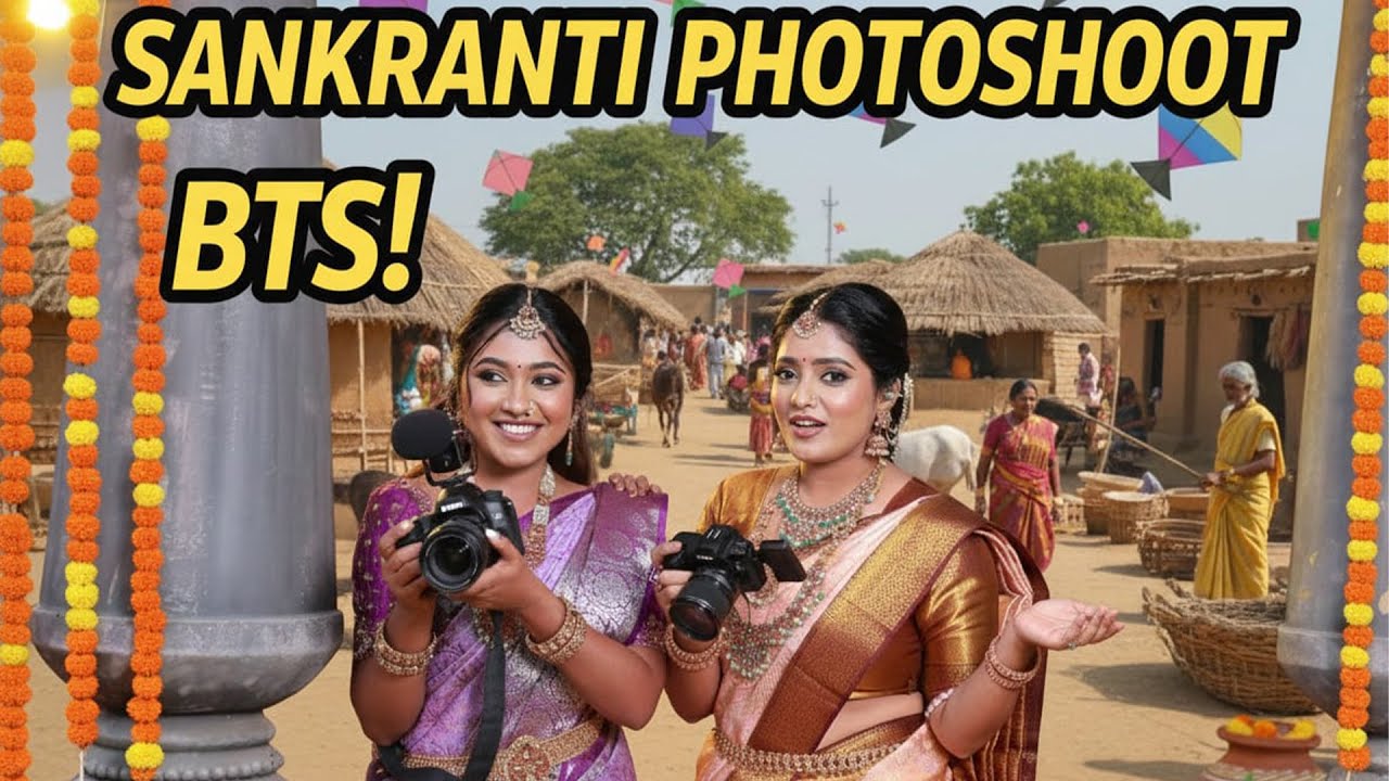 ಸಂಕ್ರಾಂತಿ Photoshoot BTS| Khushii Khushii