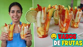 PREPARE VASOS LOCOS DE FRUTA🤤🥒🥭