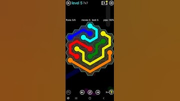 How To Solve Flow Free Hexes 7x7 Mania Level 5 Board Walk Through Solution Walkthrough