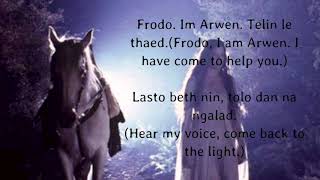 The Arwen Healing Light Song chords