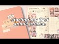 making my anime journal ( watch list & husbando list ) 🥰