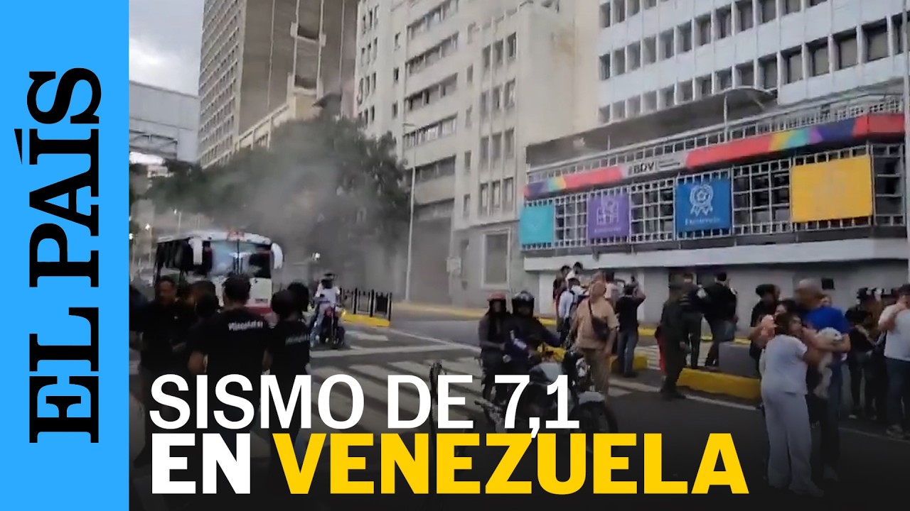 EL PAÍS difunde video del terremoto en Caracas con alerta de tsunami y daños