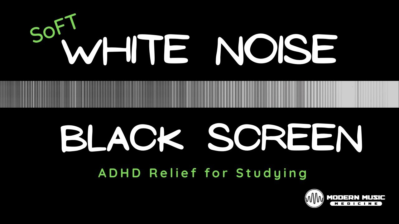 White Noise Black Screen - ADHD Relief - Improve Focus I Increase Dopamine  - YouTube