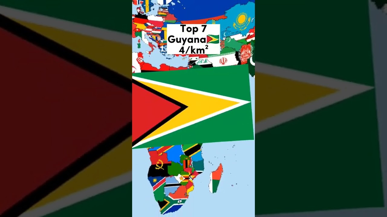 Top 8 least populated countries by km² in the world🗺️