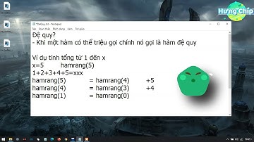 Đệ Quy 1 Đệ Quy Là Gì Bài Tập Tính Tổng Từ 1 đến X Hưng Chíp