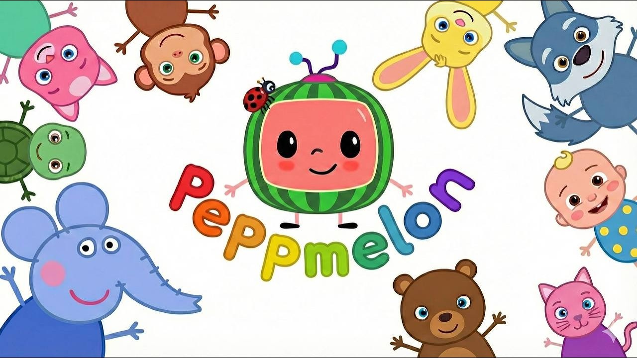 Cocomelon Outro Logo with JJ's Animals Peppa Pig Style Logo Sponsored By Preview 2 Effects