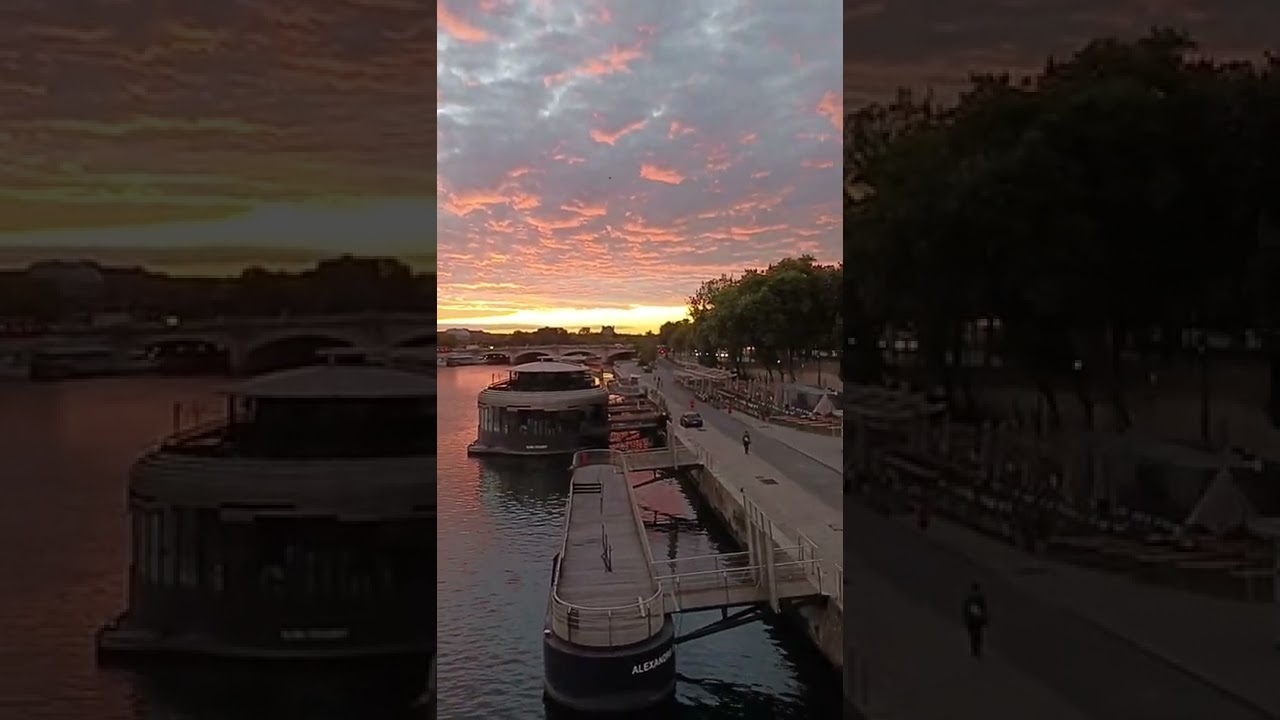 Pont Alexandre 3 à Paris, lever de soleil