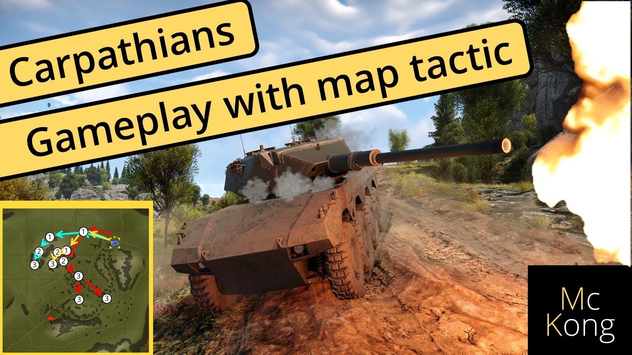 MAP TACTICS in War Thunder Gameplay using KEY POSITIONS for realistic
