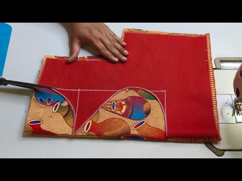 Simple and Easy Blouse Back Neck Design Cutting and Stitching | Back Neck Blouse Design