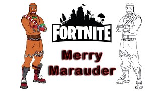 How to Draw Merry Marauder | Easy Fortnite Gingerbread Skin Drawing Step by Step | Gingy Art