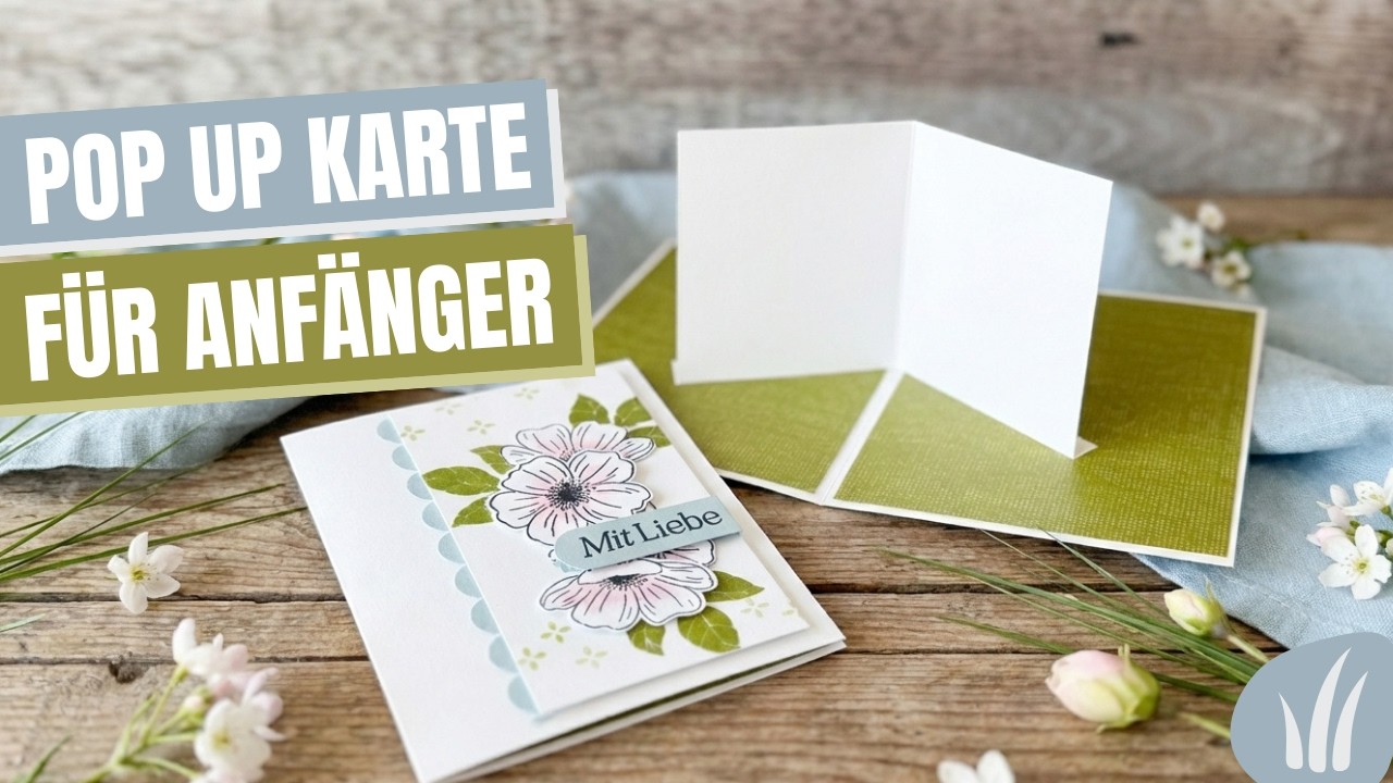 Pop-up Karte basteln für Anfänger! So einfach geht's | Schritt für Schritt 🌸