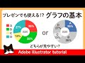 【Illustrator】プレゼンでも使える！？グラフの基本| Graphic Design | Adobe Illustrator CC Tutorial