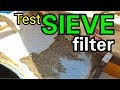 ● SIEVE FILTER, TESTE DE FILTRAGEM COM TELA DE SILK SCREEN, NYLON, POLIÉSTER