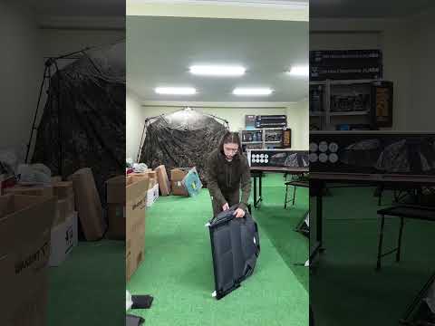 Кемпинговое раскладное кровать Trizand 25380 (150 кг, 200×65 см, регулируемое изголовье, Польша), видео 1