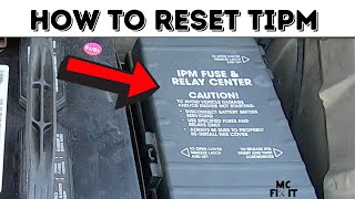 How to Reset Your TIPM or Fuse Box on Caravan / Town & Country 2002 (Complete Guide)