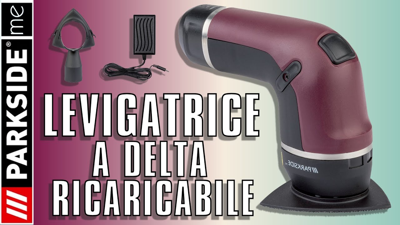 PARKSIDE ME Levigatrice a Delta Ricaricabile PMDSA 4 A1 Smerigliatrice