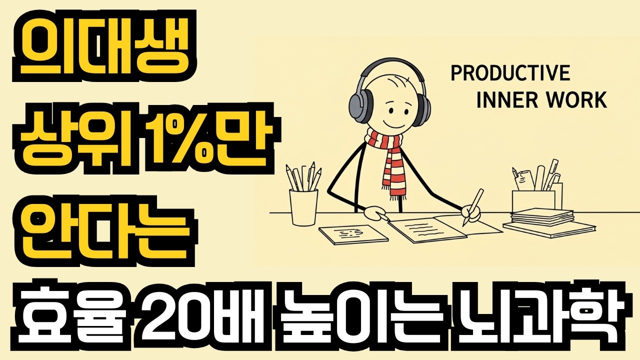 의대생 상위 1퍼센트만 아는 공부 효율 20배 높이는 뇌과학 패치 노하우 - YouTube
